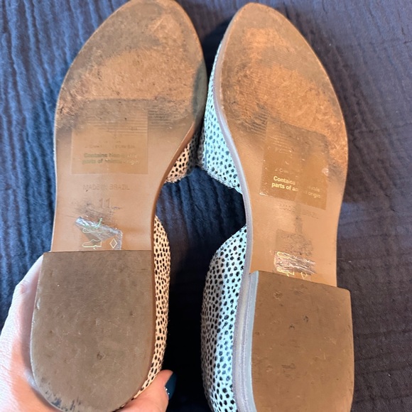 Madewell The Marisa D'orsay Flat spotted calf hair Size 11 - Picture 2 of 3